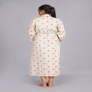 Robe kimono en coton bleu grande taille de haute qualité, imprimé floral fait main, vêtements de détente, prix de gros disponible - Product Image 3