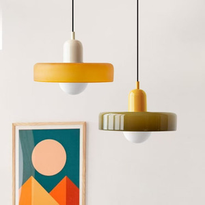 Nordic Modern Pendant Lamp Round E26 <b>LED</b> Touch Control Single Head For Home Bedroom Dining Room - Product Image 1