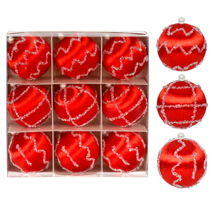 Boule <span class=keywords><strong>de</strong></span> Noël transparente faite à la main <span class=keywords><strong>de</strong></span> 8 cm, nouvelle boule peinte en <span class=keywords><strong>fil</strong></span> <span class=keywords><strong>de</strong></span> <span class=keywords><strong>soie</strong></span> pour pendentif d'arbre, ornement <span class=keywords><strong>de</strong></span> Noël - Product Image 6
