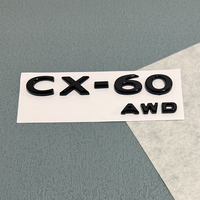Badge Auto Mazda CX-60/CX90, Logo Avant/Arrière, Autocollant pour Compartiment à Bagages, Protection de Carrosserie en Plastique ABS, PVC Haute Performance