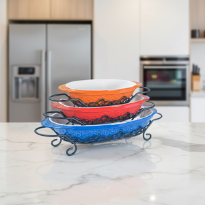 Plateau de cuisson en céramique de qualité supérieure Offre Spéciale ensemble de casseroles avec support en gros d'usine - Product Image 1