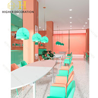 Comptoir de présentation personnalisé pour boulangerie moderne, mobilier d'intérieur, design de boulangerie, vitrine de café, présentoir pour café