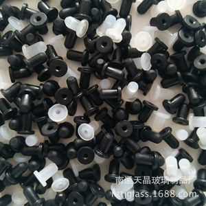 Silicone <b>Stoppers</b> 4.6mm T Shaped Cylindrical Flat Caps For Perfume Bottle Test Tube - Product Image 3