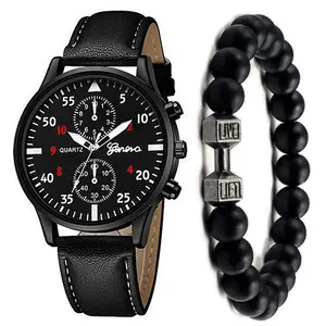 Wholesale Alloy fashion Bracelet Jewelry set Quartz watches Classic boy Men set quartz watch set