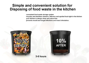 Composteur de déchets alimentaires électrique en acier inoxydable à double filtre pour usage domestique avec une capacité de 3,8 L - Product Image 6