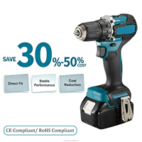 Perceuse-visseuse sans fil sans balais 18V, couple max. 40 Nm, 2 vitesses réglables pour perçage et fixation du bois et du métal