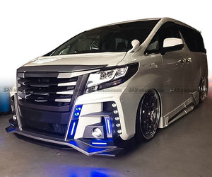 กระจกไฟเบอร์บัมเปอร์ด้านหน้าชนิด GLX 30 Pre-Facelift สำหรับ Toyota Alphard - Product Image 3