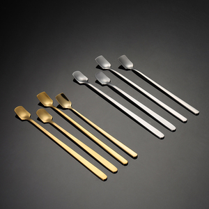 <span class=keywords><strong>Cucchiaino</strong></span> di caffè in acciaio inossidabile 304 per uso alimentare con manico <span class=keywords><strong>lungo</strong></span> cucchiaio quadrato per mescolare il tè - Product Image 2