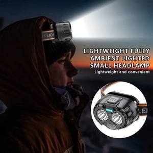 Potente linterna frontal LED IPX4, linterna frontal con Sensor resistente al agua, linterna frontal USB para pesca y Camping, linterna frontal - Product Image 5