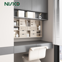 Nouveau bureau de maquillage minimaliste de luxe NISKO avec rangement intelligent relevable pour bijoux, organisateur de meubles de chambre