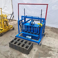 Petite machine portable de fabrication de briques en béton, machine hydraulique domestique pour la fabrication de briques non cuites