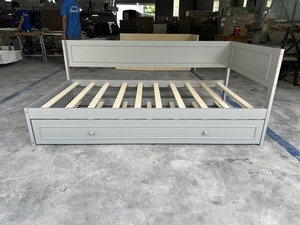 เตียงไม้เดย์เบดแบบดึงออกได้เตียงโซฟาประหยัดพื้นที่สำหรับเด็กหรือห้องพักดีไซน์ทันสมัย - Product Image 4