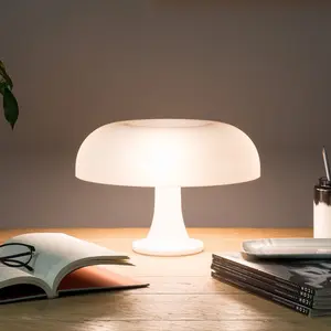 โคมไฟตั้งโต๊ะรูปเห็ดแบบเดนมาร์กสีส้มโคมไฟประดับสำหรับห้องนอนโคมไฟโต๊ะโคมไฟข้างเตียงโคมไฟตกแต่ง