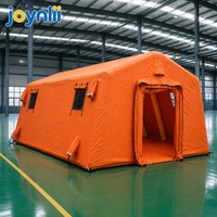 Tente d'urgence modulaire gonflable en gros pour usine, abri portable à structure pneumatique pour interventions en cas de catastrophe