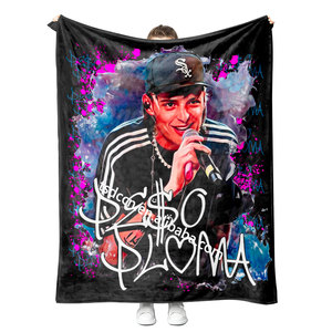 El más nuevo peso pluma manta personalizada cantante dibujos animados animal impreso portátil cena suave franela Manta polar - Product Image 4