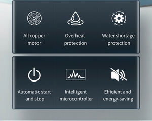 Pompe de surpression auto-amorçante 100 % fil de cuivre avec turbine en laiton, pour chauffage et applications solaires, pour le pompage <span class=keywords><strong>d</strong></span>'<span class=keywords><strong>eau</strong></span> propre des puits - Product Image 6