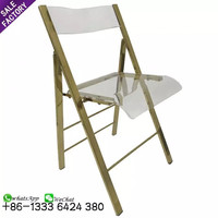 Chaise pliante portable en plastique recyclé blanc et bleu pour événements, mariages, banquets et dîners en extérieur – Fabricant Sinoperfect