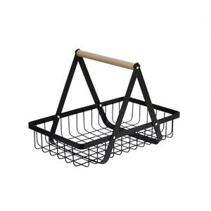 2/3-Tier Detachable Metal Kitchen Storage Rack Fruit Basket Handle Shop Cafe Bread Food Display <b>Stand</b> <b>Vegetable</b> Drain Storage - Product Image 5