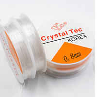 Hilo Elástico Transparente de 0.4-1mm para Fabricación de Joyas, Hilo de Nailon para Cuentas, Venta al por Mayor de Fábrica