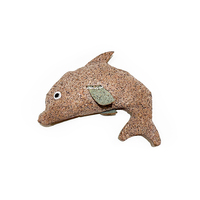 LEECORK Série de jouets pour chats en liège écologiques, durables, petits et sophistiqués : poisson, canard, éléphant, poupées