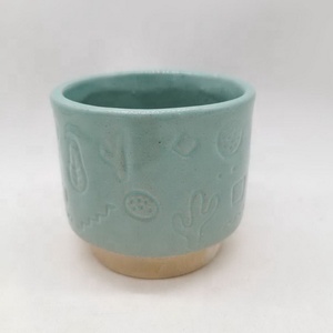 Gốm tráng men xương rồng mô hình vòng nhỏ trồng & không khí nhà máy chủ cho vườn & Home - Product Image 3