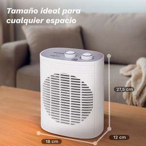 Calentador Eléctrico Grunkel 2000W con Termostato y Ventilador, Diseño Compacto para Uso Doméstico - Product Image 2
