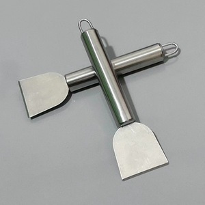 Stainless Steel <b>Cleaning</b> Spatula Round Head Kitchen Grease <b>Scraper</b> Multi Purpose Tool - Product Image 5