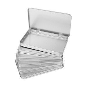 Hộp thiếc tùy chỉnh Bạc A4 vuông kim loại tin có thể thích hợp cho tài liệu lưu trữ và đồ nội thất bộ sưu tập - Product Image 1