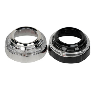 Coques de finition pour éclairage 3,0 pouces en plastique, feux de jour LED Angel Eye pour mise à niveau des phares de voiture - Product Image 1
