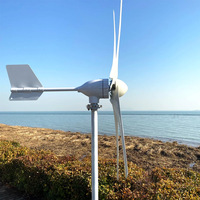 Générateur d'énergie éolienne à petit axe horizontal 1kw 2kw 3kw 5kw 10kw
