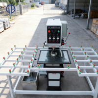 Machine de perçage de verre motorisée TANPU avec système de contrôle PLC automatique, alimentation 220V et capacité de 4kW