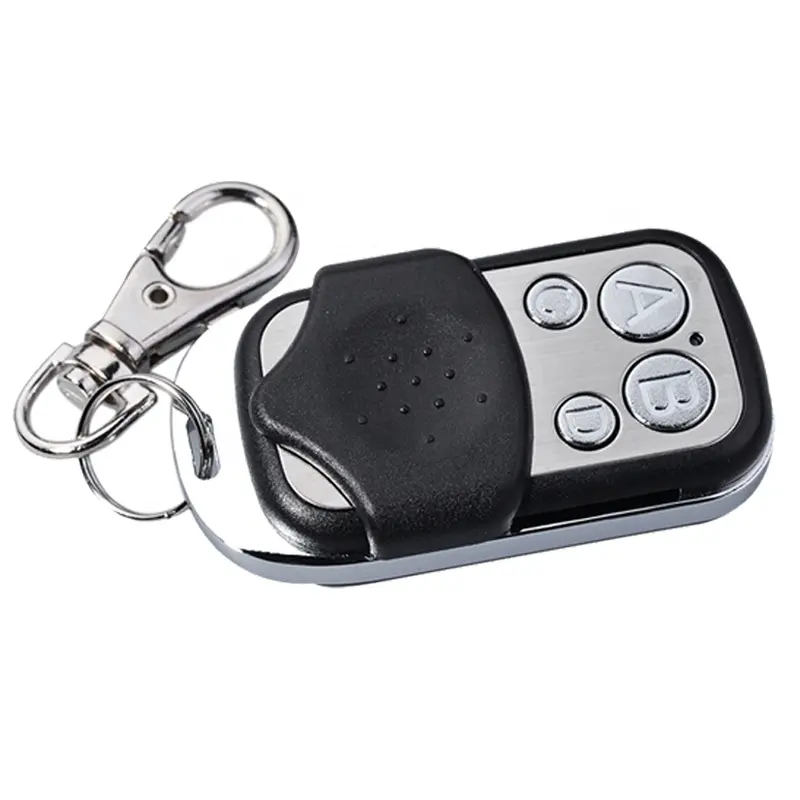 Wireless 4 Buttons Remote Control Car Key Duplicator Adjustable Frequency 250-480mhz Electric Gate Garage Door Keychain