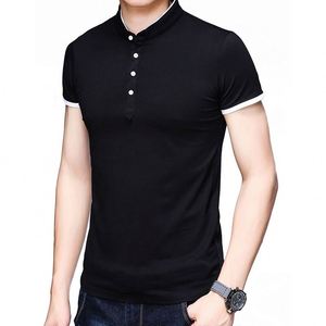 Polo de Manga Corta para <span class=keywords><strong>Hombre</strong></span>, Estilo Verano 2026, de Alta Calidad, <span class=keywords><strong>Camiseta</strong></span> Lisa para <span class=keywords><strong>Hombre</strong></span> de Negocios - Product Image 2