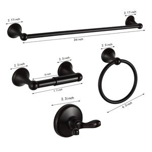 Juego de Accesorios Modernos de Lujo WEKIS de Metal Cromado para Baño, Cocina, Apartamento, Dormitorio, Sala de Estar y Hotel, Fáciles de Limpiar - Product Image 2