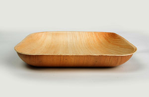 Bol de service à salade moderne personnalisé, écologique, biodégradable, en feuille d'arec naturelle, rond, 8 pouces, pour les fêtes - Product Image 4