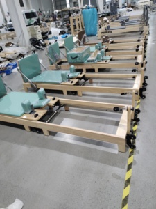 Kayu Oak dapat diperluas kaki lipat tempat tidur rumah Pilates remantan mesin Pilates yang dapat dilipat - Product Image 4