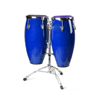 Wholesale 10"+11" Professional Conga Drum Set, Natural Light Wood Hand Percussion With Stand OEM Custom Logo Bulk Supply