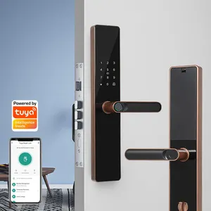 Tuya Smart Fingerprint Lock Home Hotel Security Intelligent Door Lock WiFi APP Password Unlock Electronic Lock