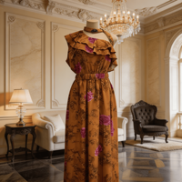 Robe Boubou Africaine Magnifique pour Femme, Grande Taille, Coupe Modeste, Imprimé Floral, Maxi Kaftan, Idéale pour Mariage et Plage – Collection Été Premium