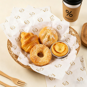 Custom Eco-Friendly Hamburger Packaging Paper Printing Wrapping Grease Proof Sandwich Shawarma Food Grade Wax Paper Bread Sushi - Product Image 5