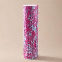 Rouleau en mousse EVA 45x14cm, rouleau de massage hexagonal à picots pour soulager les muscles, yoga, fitness, rose, violet, bleu, multicolore