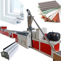 Ligne d'extrusion de profilés WPC avec moule à double vis de haute précision, haute productivité