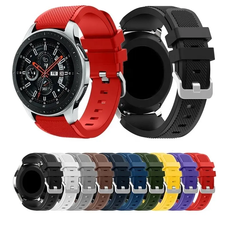 22mm Rubber Silicone Watchband Watch Strap For Samsung Gear S3 Smartwatch Bands