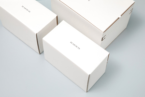 Tùy chỉnh nhỏ màu trắng sóng Hội Đồng Quản trị giấy các tông hộp bưu phẩm lá thông số kỹ thuật dập nổi tùy chỉnh bao bì vận chuyển - Product Image 6