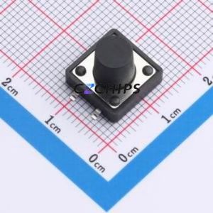 SMG-03T-H100A1 Tactile Switch SMD-4P,12x12mm Switch Single Pole Single Throw Round Button 2.5N 12mm - Product Image 1