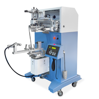 Impresora de Serigrafía Cilíndrica Neumática Semiautomática con Motor PCL y PLC para Botellas, Vasos, Cajas y Contenedores de Plástico, Nueva Condición