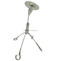 Kit de câbles de Suspension, dispositif de sécurité ajustable, câbles de Suspension lumineux, pour panneau LED en aluminium Triangle, 10 pièces