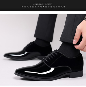 Chaussures habillées en cuir pour hommes grandes <span class=keywords><strong>tailles</strong></span> 38-50 – Tendance, légères, à bout pointu et coupe basse - Product Image 5