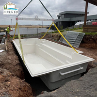 Piscine modulaire en fibre de verre de grande taille, élégante, résistante à la corrosion, de qualité supérieure, pour l'extérieur, de type boutique