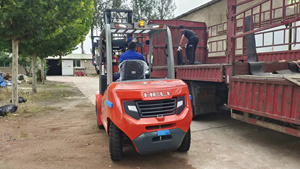 Chariot élévateur à palettes électrique d'occasion HELI 5 tonnes, transmission 4x4, capacité de 5 tonnes, marque chinoise réputée, bonnes performances, prix bas - Product Image 4